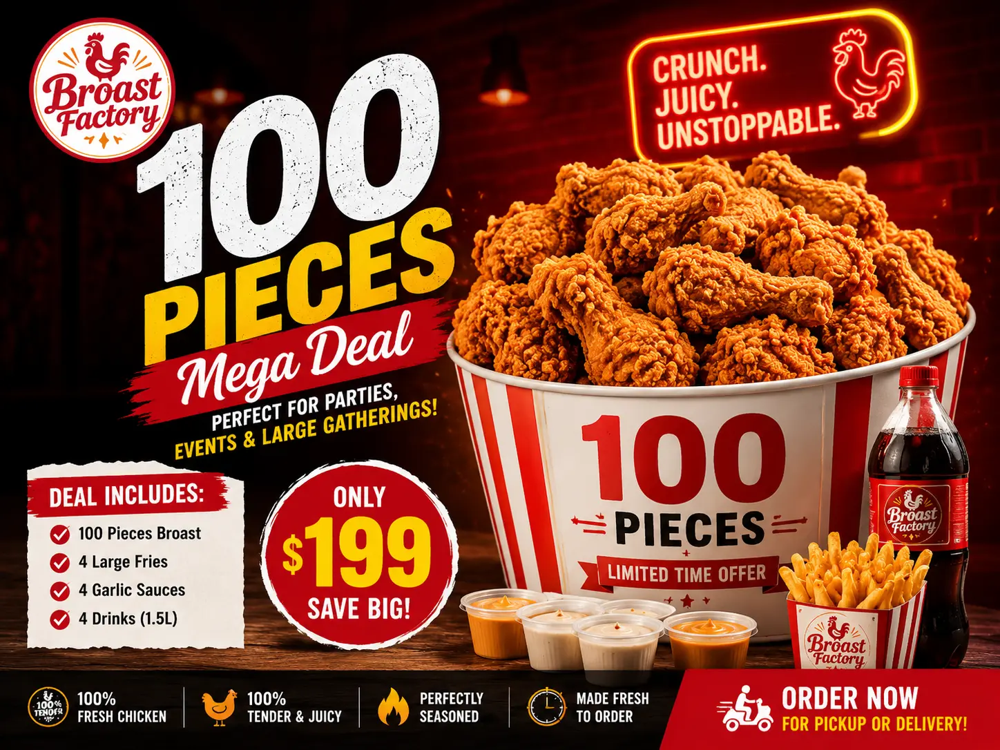100 Pieces Mega Deal